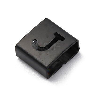 Ion Plating(IP) 304 Stainless Steel Square Slide Charms STAS-L132-11J-B-1