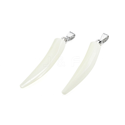 Natural Trochid Shell/Trochus Shell Pendants SSHEL-G024-04A-1