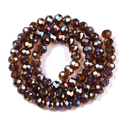 Electroplate Glass Beads Strands EGLA-A044-T6mm-B02-1