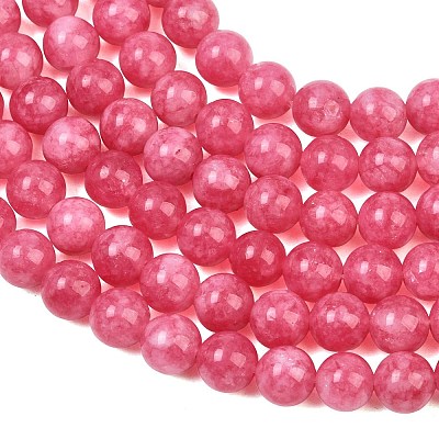 Dyed Natural White Jade Beads Strands GG-CBAD029-A10-6mm-1