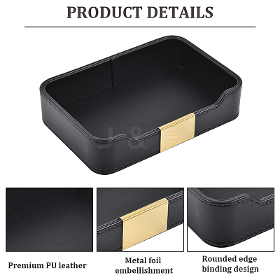PU Leather Jewelry Display Plate ODIS-WH20013-02B-1
