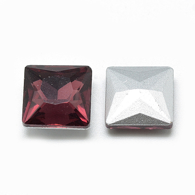 Pointed Back Glass Rhinestone Cabochons RGLA-T027-8x8mm-18-1