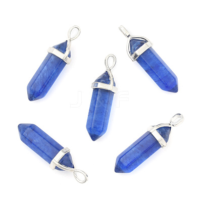 Watermelon Stone Glass Pointed Pendants X-G-F295-03L-1