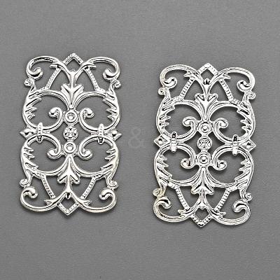 Brass Filigree Joiners KK-E710-57S-1