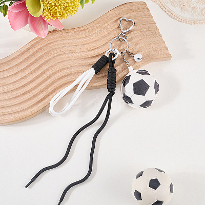 1Pc Sports ThemePU Leather Keychains KEYC-SP0001-67B-1