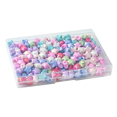 200Pcs Opaque Acrylic Beads TACR-FS0001-50-1