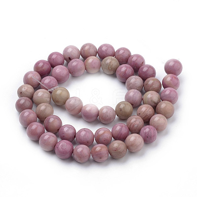 Natural Rhodonite Beads Strands G-S259-08-12mm-1