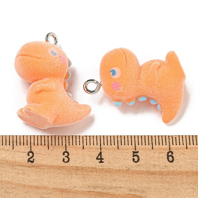 Flocky Acrylic Pendants FIND-A044-01H-1