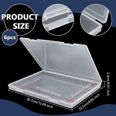 Plastic Bead Containers with Hinged Lid CON-WH0099-73-1