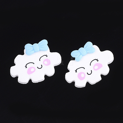 Handmade Polymer Clay Cabochons CLAY-S091-10-1