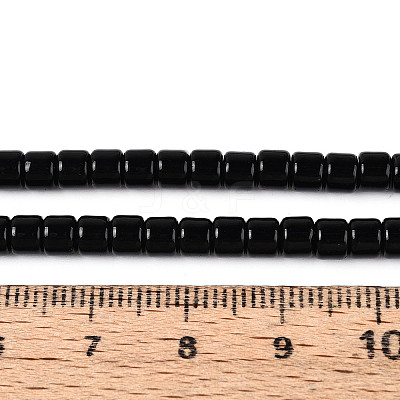 Opaque Solid Color Glass Beads Strands GLAA-N065-4x4mm-C10-1