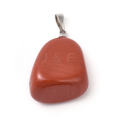 Natural Red Jasper Pendants X-G-k302-B15-1