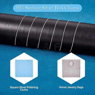 925 Sterling Silver Box Chains STER-TA0001-26-1