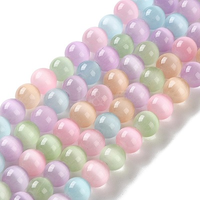 Cat Eye Beads Strands CE-P004-A-8mm-1