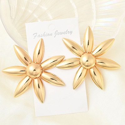Alloy Stud Earrings EJEW-D300-02G-01-1