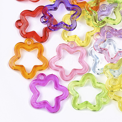 Transparent Acrylic Pendants X-TACR-S133-074-1