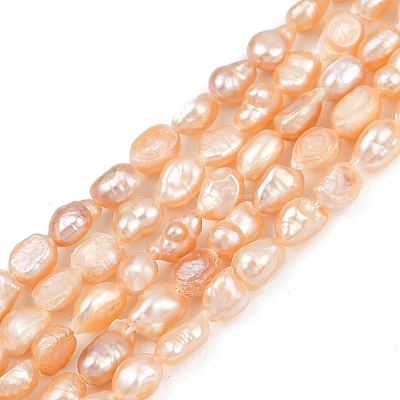 Natural Cultured Freshwater Pearl Beads Strands PEAR-P064-20H-02B-1