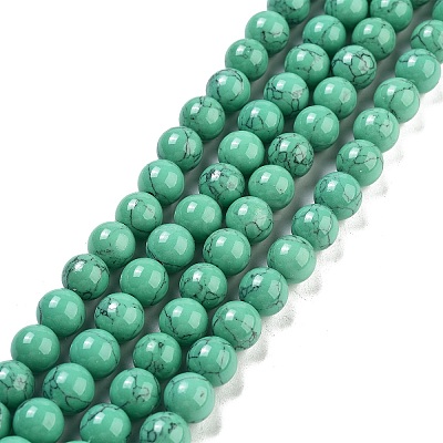 Synthetic Turquoise Beads Strands TURQ-H038-8mm-XXS11-1