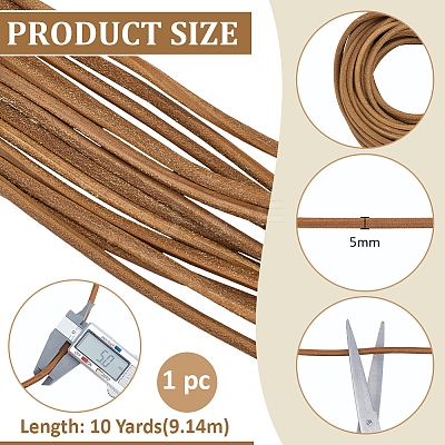 10 Yards Leather Beading Cord WL-BC0001-05-1