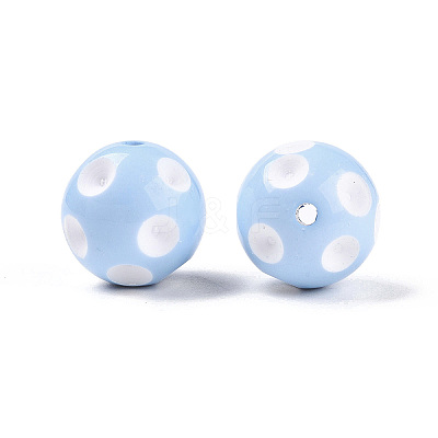 Bubblegum Opaque Acrylic Round Beads MACR-R527-20mm-15-1-1