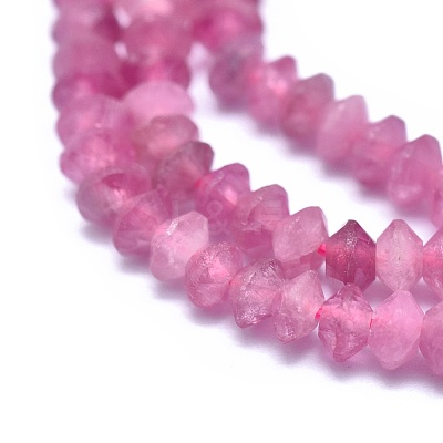 Natural Pink Tourmaline Beads Strands G-E530-15L-1