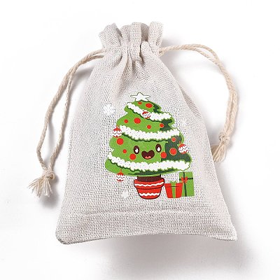 Christmas Cotton Cloth Storage Pouches LS-ABAG-M004-02P-1
