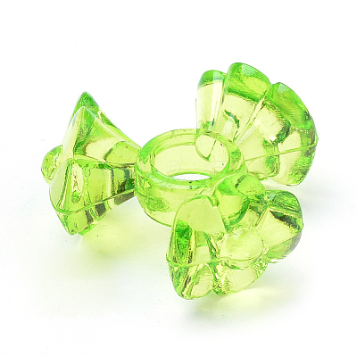 Transparent Acrylic Beads TACR-S124-08-1