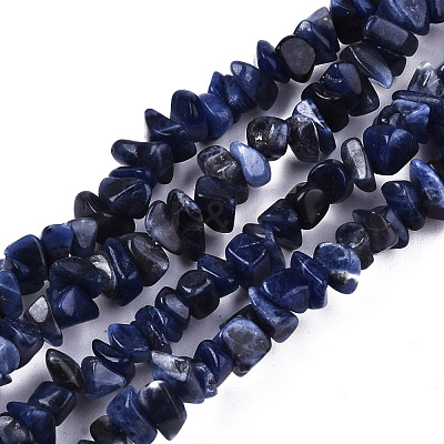 Natural Sodalite Beads Strands X-G-S364-080-1
