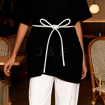 Round PU Leather Cord Tie Knot Belts for Dress DIY-WH20007-802A-01-1