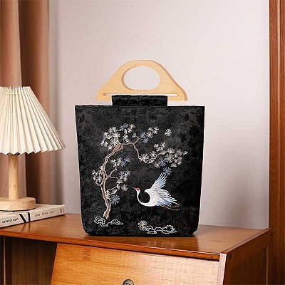 D-shape Wooden Bag Handles FIND-WH0135-77A-1