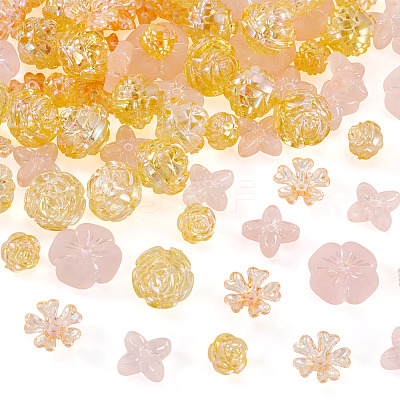 104Pcs 5 Styles Acrylic Beads OACR-TA0004-52-1
