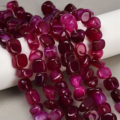 Natural Agate Beads Strands G-H295-B01-11-1