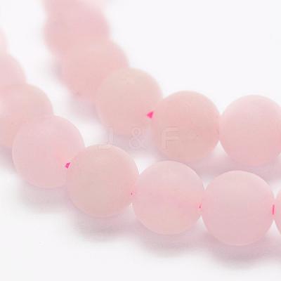 Natural Rose Quartz Beads Strands G-K194-4mm-06-1