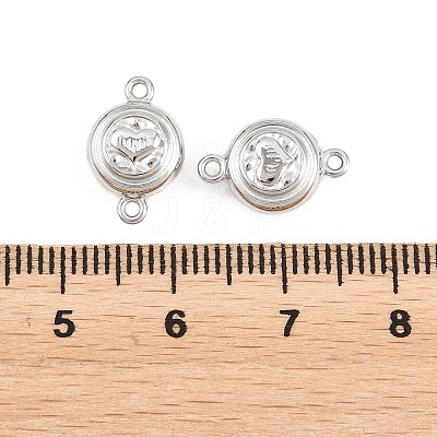 304 Stainless Steel Magnetic Clasps with Loops STAS-P452-04B-P-1