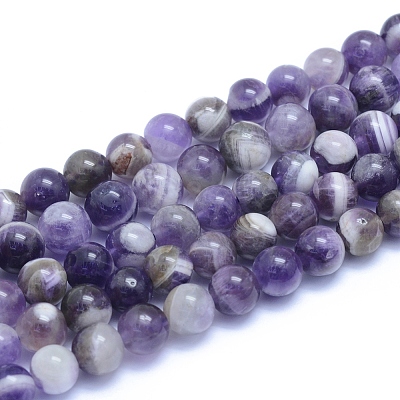 Natural Amethyst Beads Strands G-L552H-03B-1