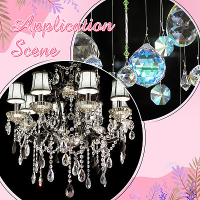 10Pcs Glass Pendants GLAA-ME0001-16C-1