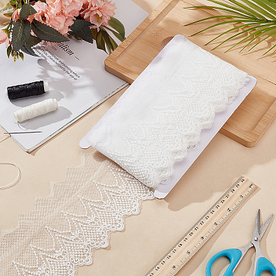 7.5 Yards Milk Fiber Lace Trim OCOR-FG0002-48-1