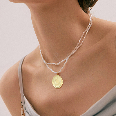 8Pcs 4 Colors Brass Locket Pendants KK-CA0002-85-1