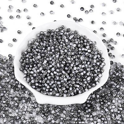 Transparent Inside Colours Glass Seed Beads SEED-T007-19A-10-1