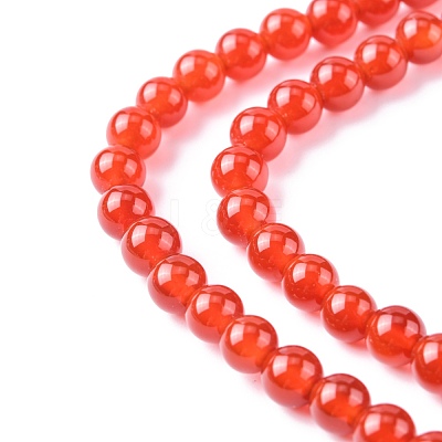 Natural Carnelian Beads Strands X-G-C076-6mm-2A-1
