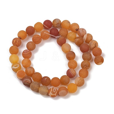 Natural Druzy Agate Beads Strands G-NH0024-A07-8mm-1