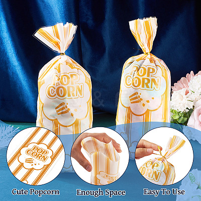 100Pcs Plastic Cookie Bags ABAG-TA0001-75-1