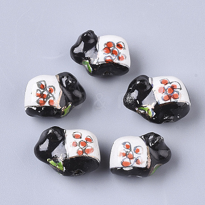 Handmade Porcelain Beads PORC-N004-73-1