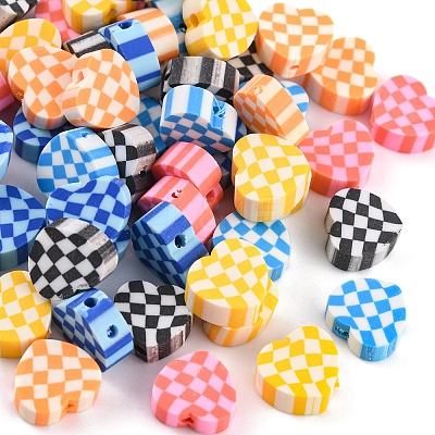 120Pcs 6 Colors Handmade Polymer Clay Beads CLAY-YW0001-62-1
