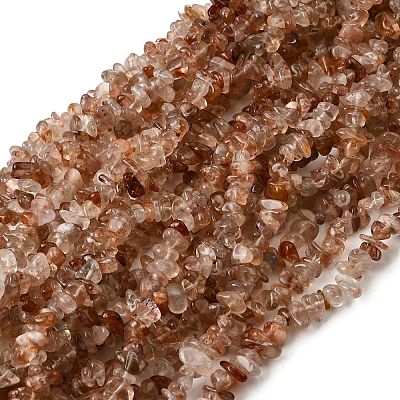 Natural Hematoid Quartz/Ferruginous Quartz Beads Strands G-H315-A05-01-1