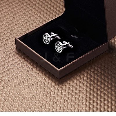 8Pcs 4 Styles 304 Stainless Steel Cuff Buttons STAS-SZ0001-63-1