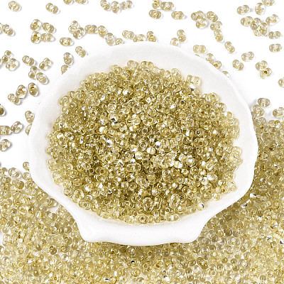 Baking Paint Transparent Glass Seed Beads SEED-N006-05B-1