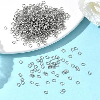 Tarnish Resistant 304 Stainless Steel Open Jump Rings X-STAS-E067-02-3mm-1