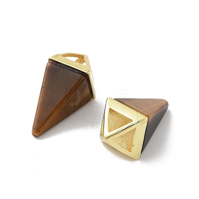 Natural Tiger Eye Pendants G-A222-02G-05-1