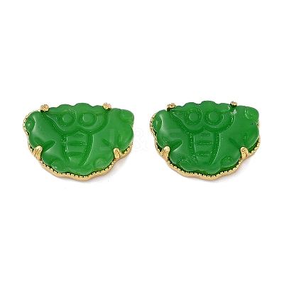 Brass Stud Earrings KK-F358-01G-1